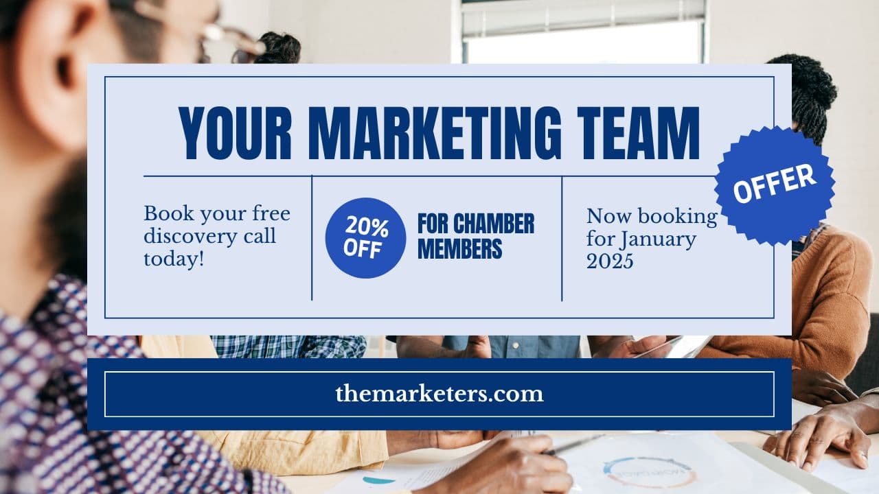 The Marketers banner